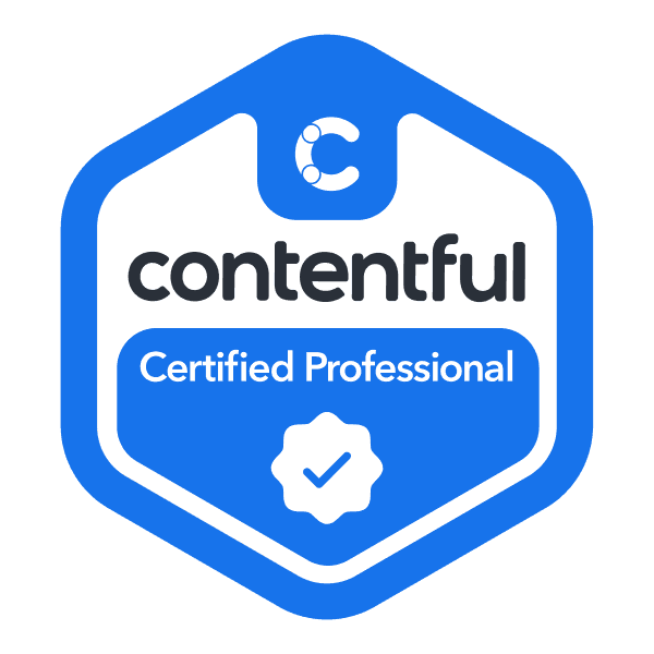 Contentful Certified Professional badge