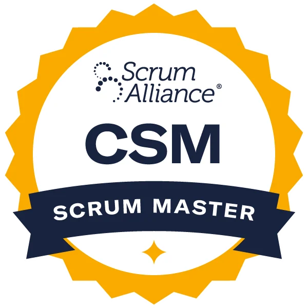 Certified ScrumMaster (CSM) badge
