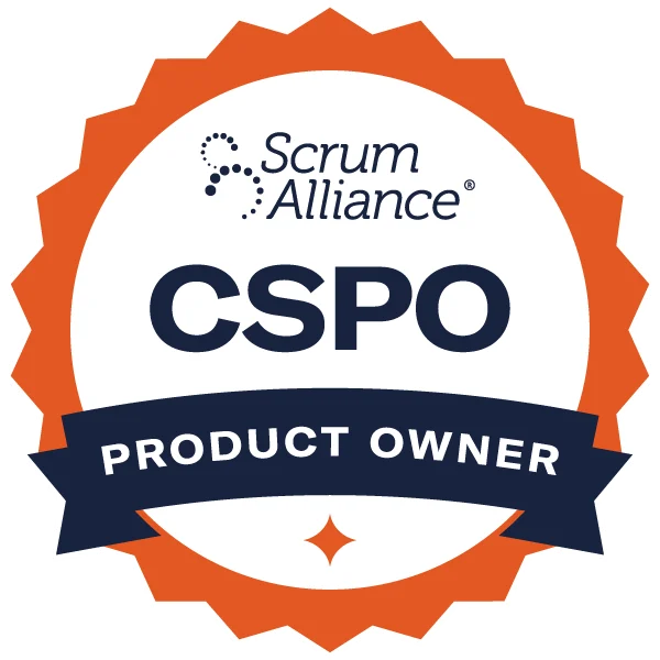 Certified Scrum Product Owner (CSPO) badge